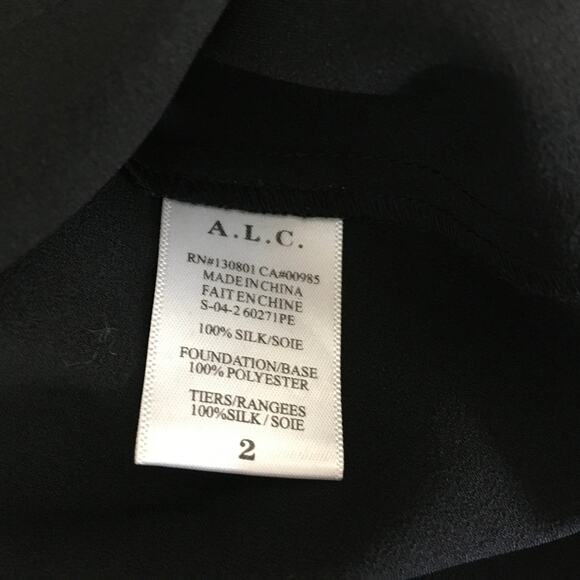 A.L.C. Christianne Floral Tiered Silk Maxi Dress - Picture 9 of 9